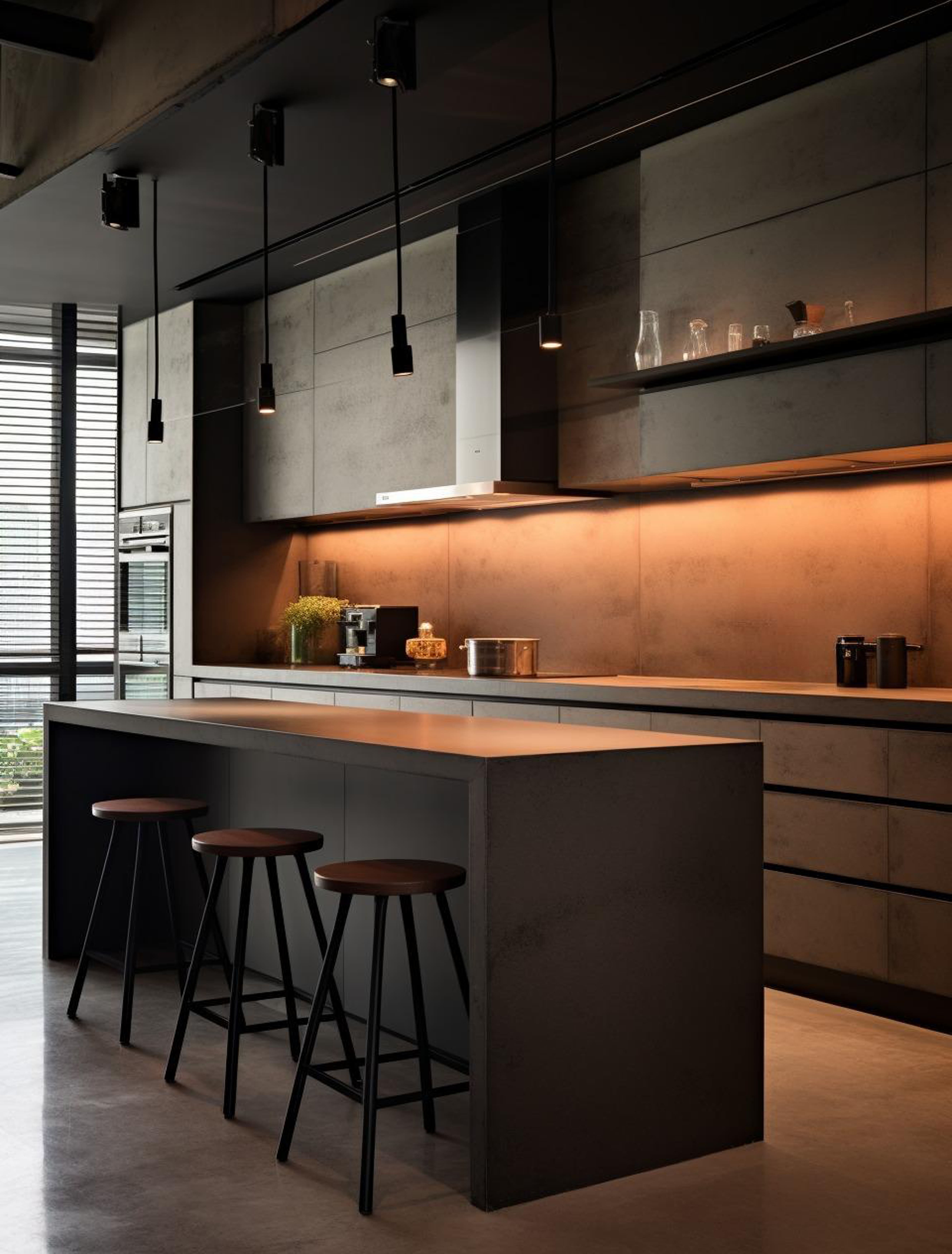 Beautiful kitchen interior design highlighting modern aesthetics and functionality.