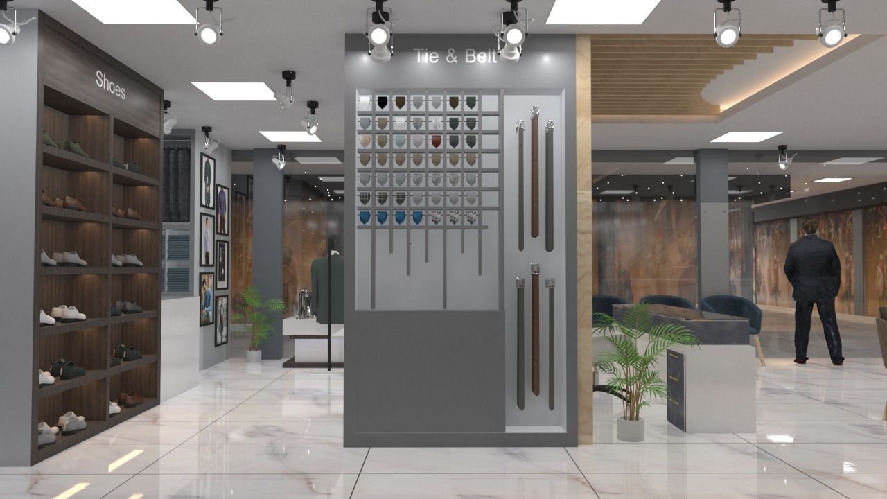 Interior design in Jhapa with a well-lit and aesthetically pleasing workspace.