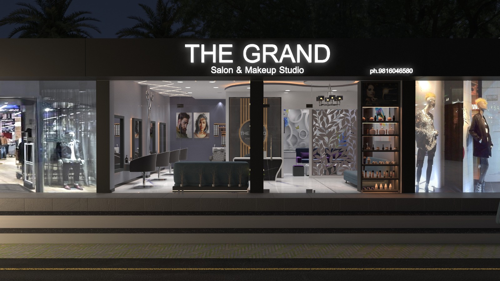 Elegant modular kitchen in Jhapa featuring sleek countertops and ample cabinetry.