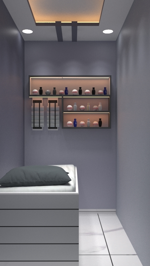 Modern Interior Design of Grand Saloon in Jhapa with smart technology and beautiful design.